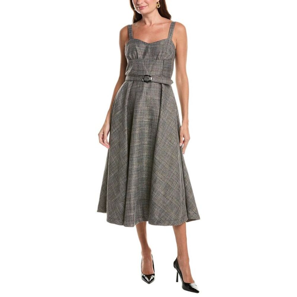 Taylor Womens  Sleeveless Midi Dress, Grey